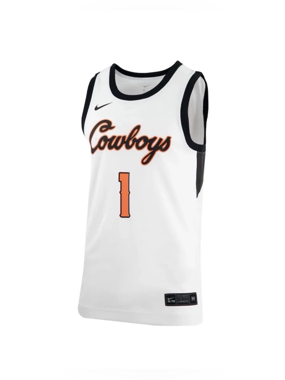 Nike Oklahoma State Cowboys #1 Retro Replica Basketball Jersey Small